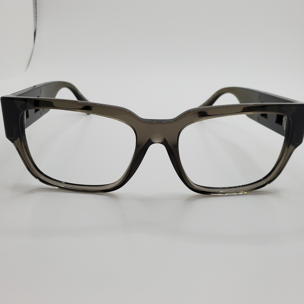 Versace 3350 5436 Mens Eyeglasses Frame Gray Transparent Full Rim 55-18-140 mm